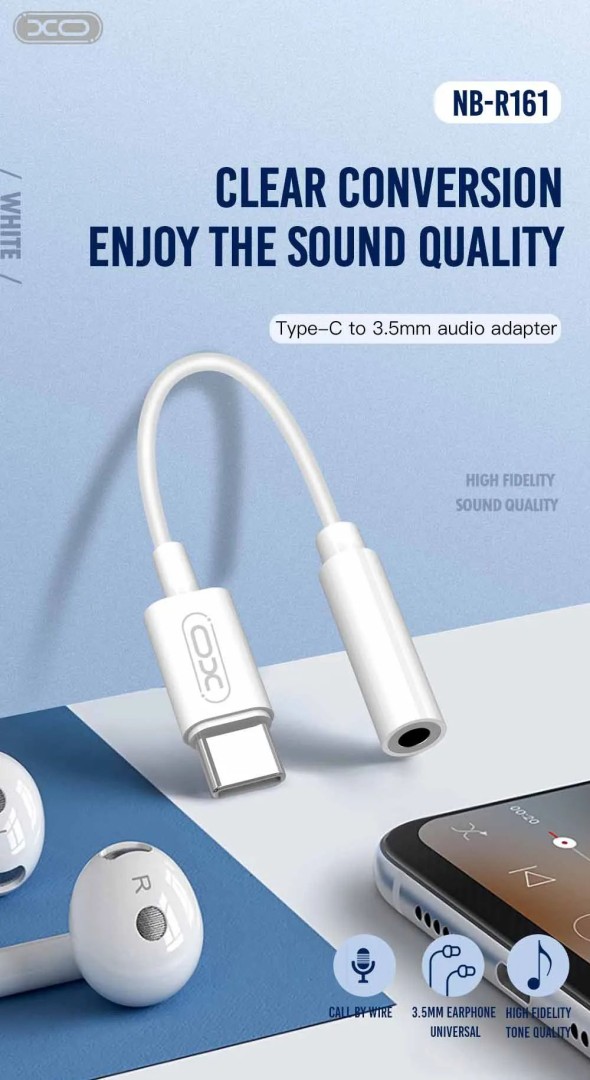 Xo Nb-R161 Audio Adapter Type-C To 3.5Mm