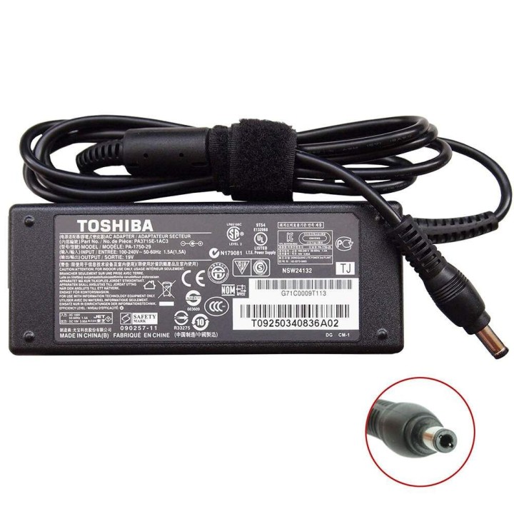Original Laptop Charger For Toshiba / Lenovo (Used) 19 V