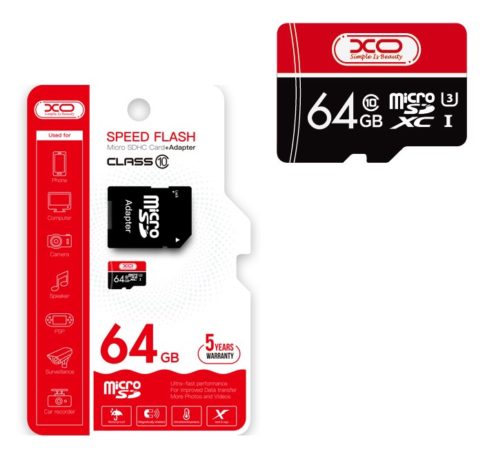 Xo Micro Sdhc Crad+Adapter 32Gb Speed Flash