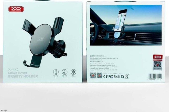 Xo C126 Mirror Face Gravity Air Outlet Latch Bracket - for car use