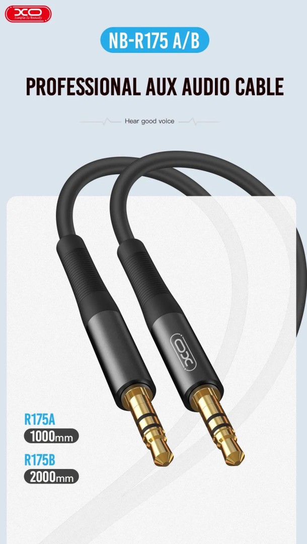 Xo Nb-R175A Audio Adapter 3.5Mm To 3.5Mm 1M - Cable