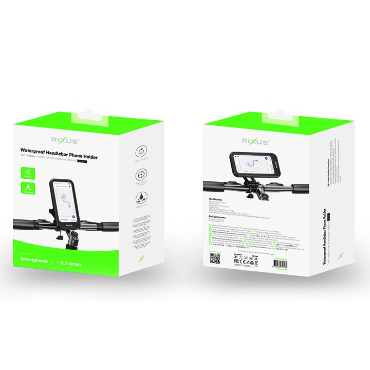 Rixus waterproof Handler Bike Phone Holder