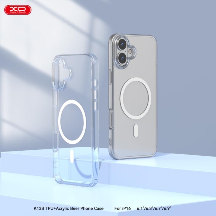 Xo K13B Ip16 6.1” Tpu+Acrylic Phone Case Built-In Magnet