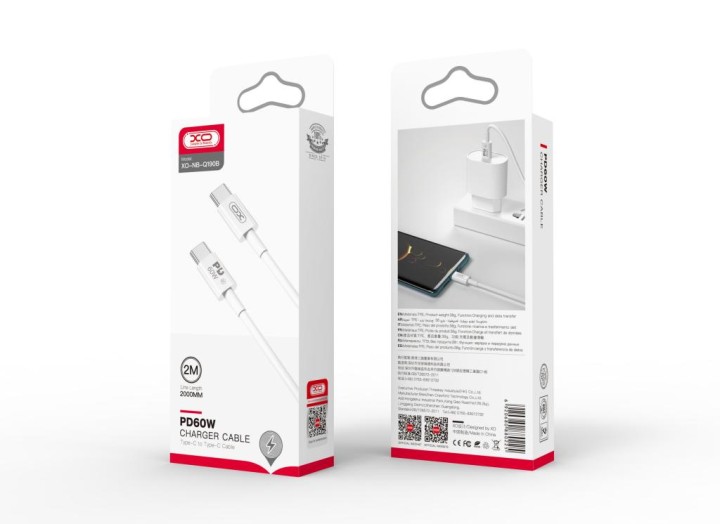 Xo Nb-Q190A 60W Charger Cable Type-C To Type-C 1M