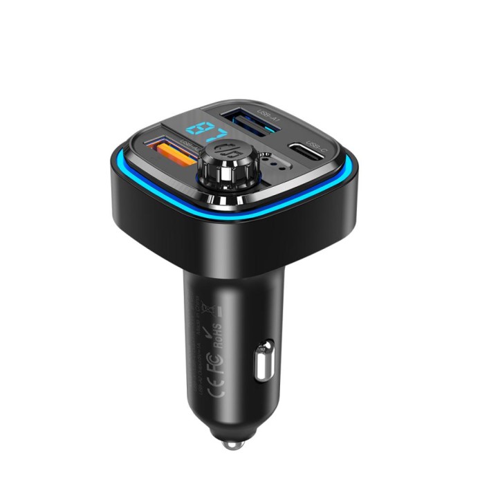 Xo Bcc08 Smart Bluetooth Mp3 +5V3.1A Car Charger With Ambient Light