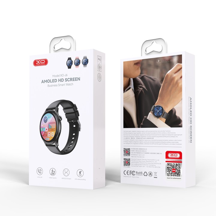 Xo J6 Smart Watch Black Amoled