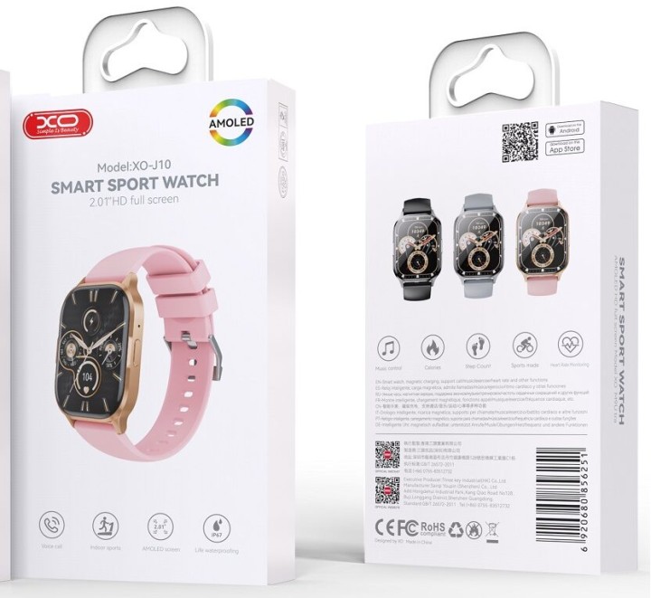 Xo J10 Smart Sport Watch Pink