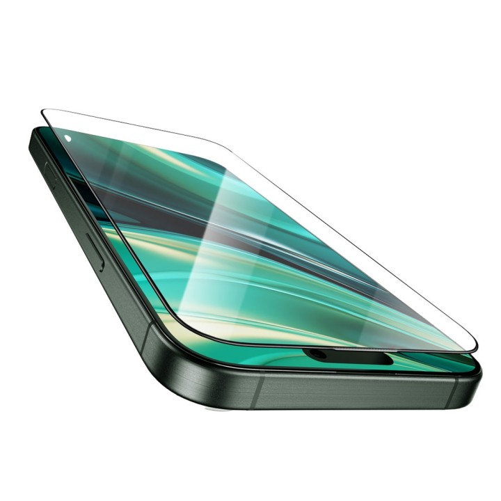 Rixus Iphone 16 Pro Max Full Glass Curved tempered protection for smartphone