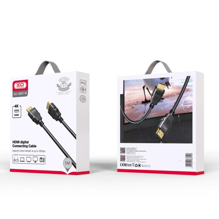 Xo Gb011B Hdmi 4K Hd Cable Adapter L=5M