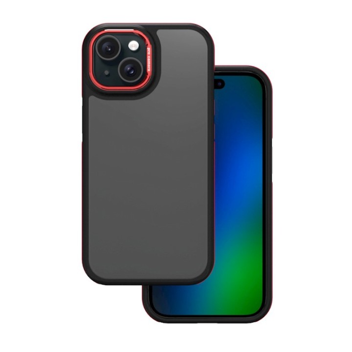 Crystal Black Case For Iphone 16 Pro Max 6,9" Red