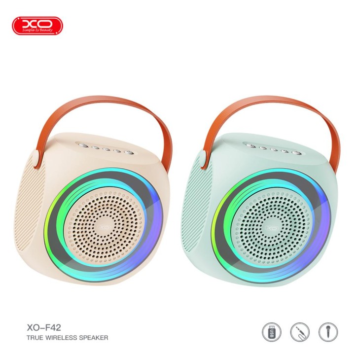Xo F42 Dazzling Rgb Bluetooth Karaoke Stereo With Microphone - Earphones