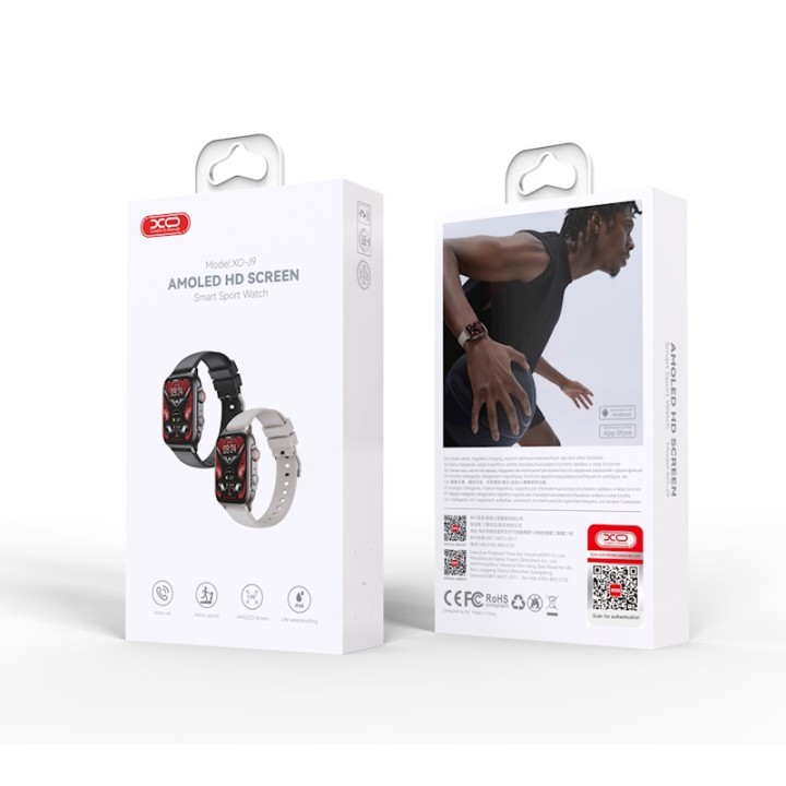 Xo J9 Smart Sport Watch Black Amoled