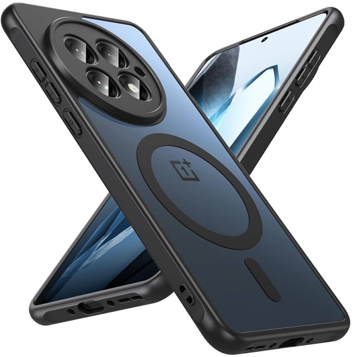 For Oneplus 8T - Smart Magnet Case Cell Phone Case Bag Cover Black