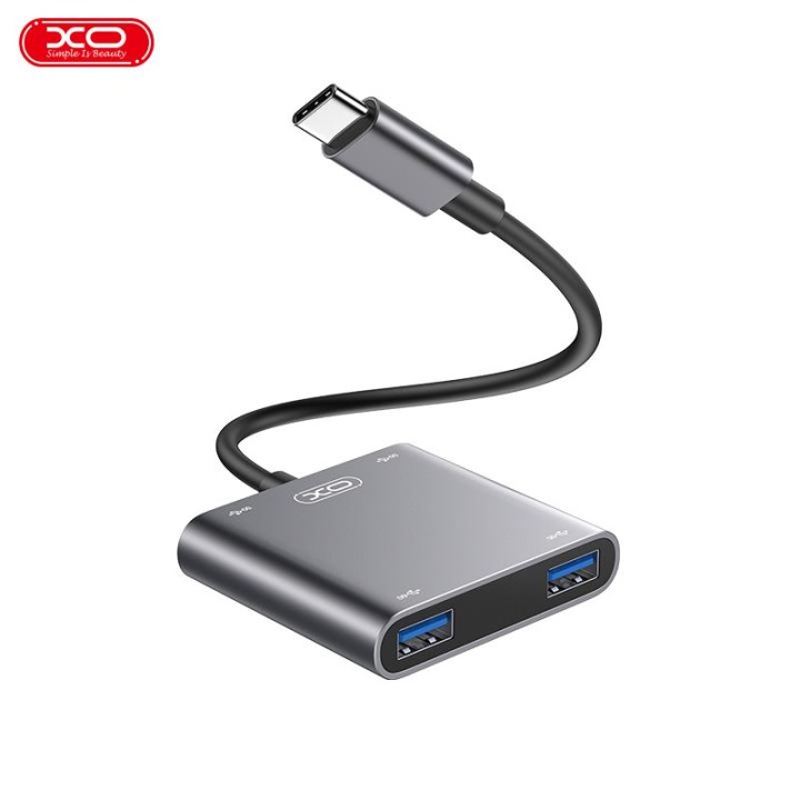 Xo Hub012B 4 In 1 Type-C Multifunctional Docking Station