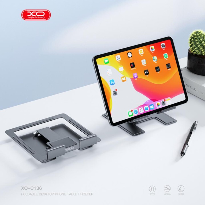 Xo C136 Small Flat Hollow All Metal Tablet Holder