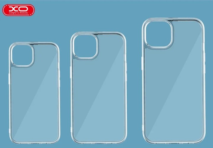 Xo K32 Ip 16 Pro Max 6.9"360°Rotating Round Magnetic Stand Tpu+Acrylic Phone Case Black