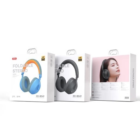 Xo Be 49 Foldable Headphone Wireless Bluetooth Earphones black