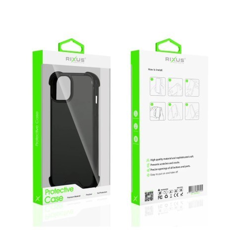 Rixus Anti-Burst Case For Iphone 11 Pro Max Magsafe Black