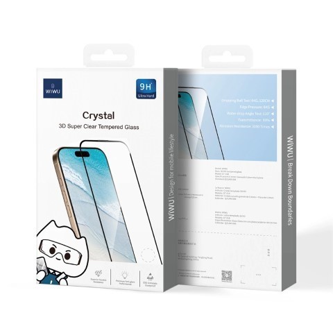 Iphone 16 Pro Max tempered Glass Crystal Premuim Wiwu tempered protection for smartphone