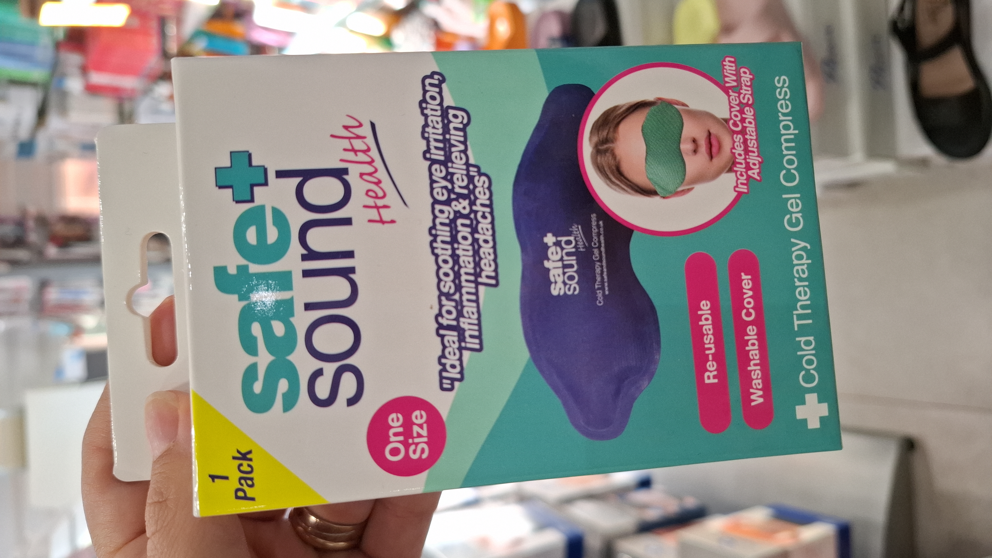 Cold therapy gel eye compress