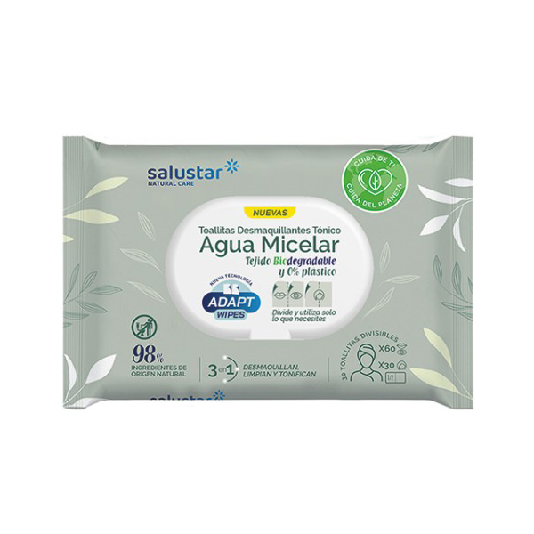Salustar Biodegradable Make Up Wipes, Wipes, x30 x .