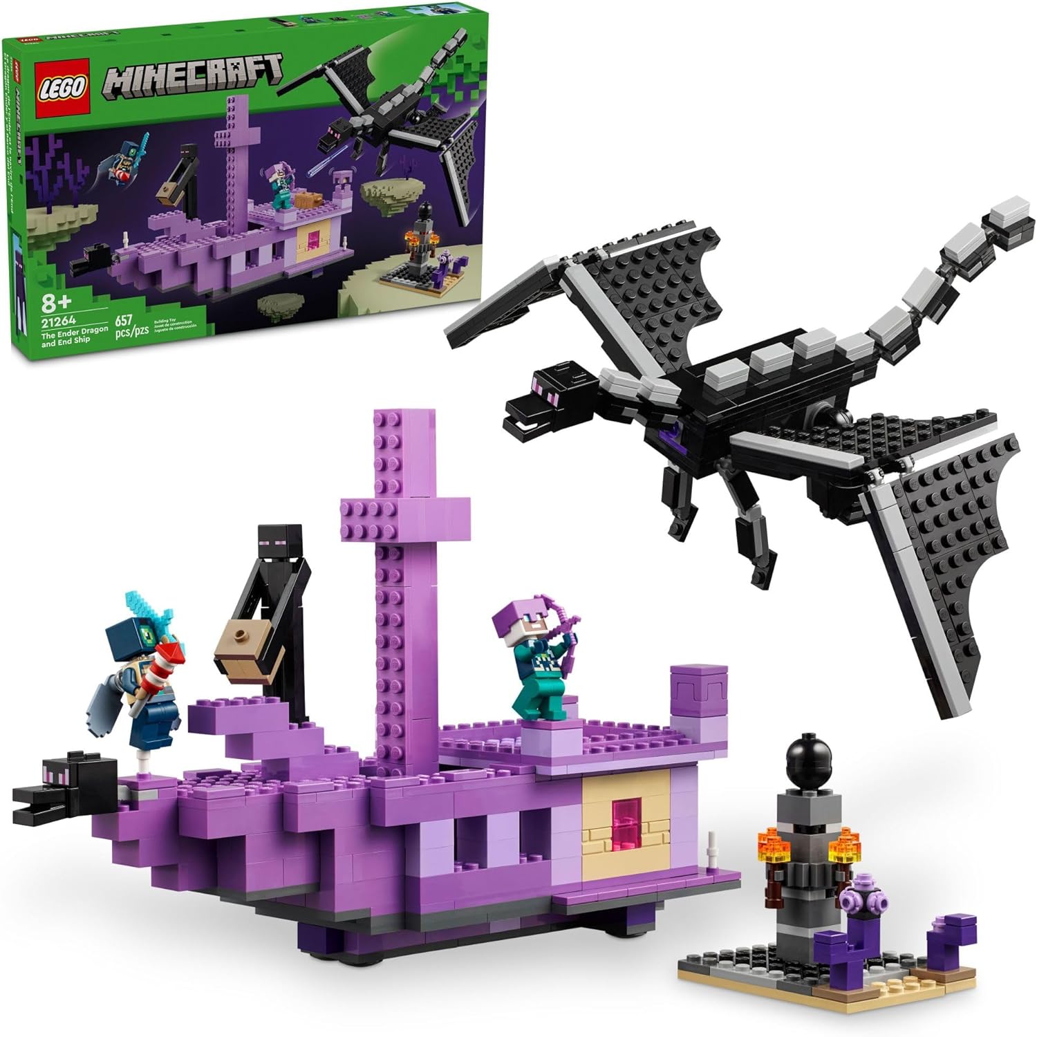 LEGO® Minecraft: The Ender Dragon and End Ship