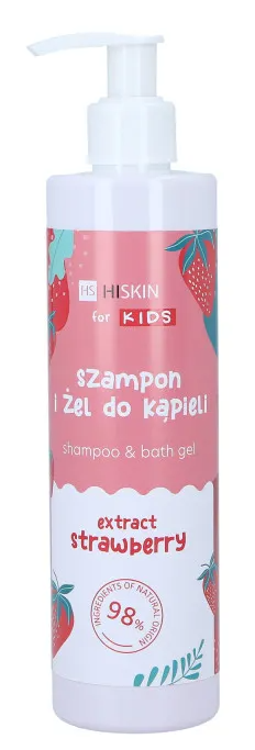 HISKIN 2IN1 STRAWBERRY RASPBERRY SHAMPOO & BODY WASH 280ML
