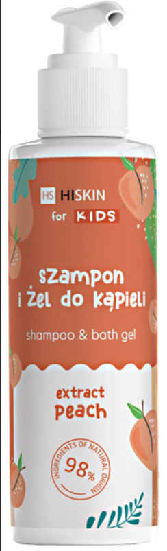 Hi Hiskin Kids Shampoo & Bath Gel Extract Peach 280ml