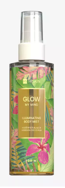 HISKIN Golden Body Mist with Illuminating Particles