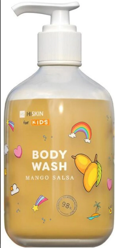 Hs Hiskin Kids Body Wash Mango Salsa 400ml