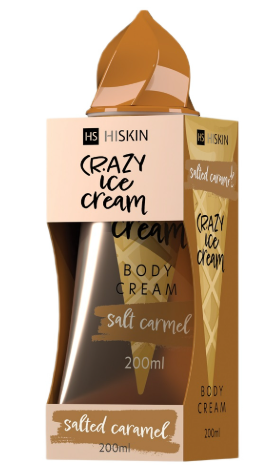 HiSkin HISKIN Crazy Ice Cream Krem do ciała - Salted Caramel 200 ml