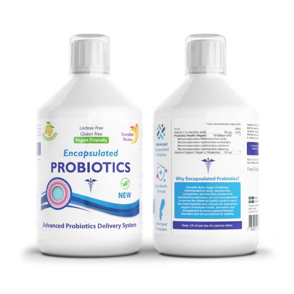SWEDISH NUTRA ENCAPSULATED PROBIOTIC 10 BILLION 500ML
