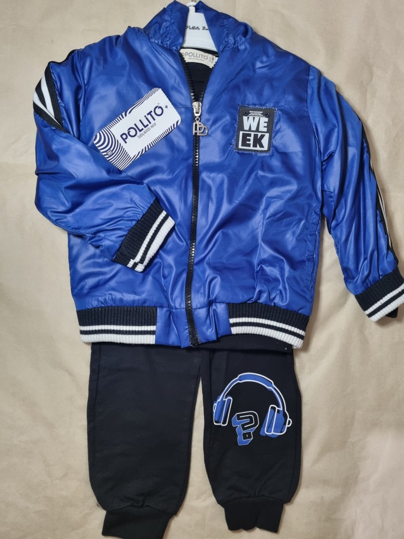 Long-sleeved sports Set for a boy for 2-3 Year's olds colored blue