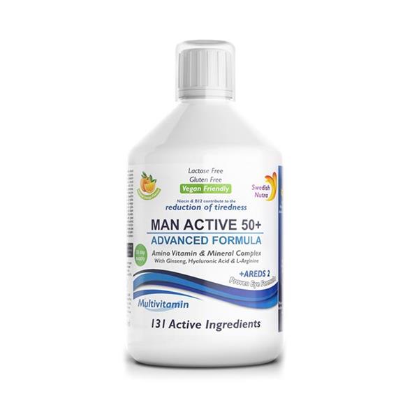 Swedish Nutra Man 50+ Liquid Multivitamin Immune Boost, Energy & Joint Support