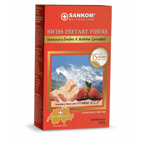 Sankom Swiss Dietary Fibers Strawberry 125G