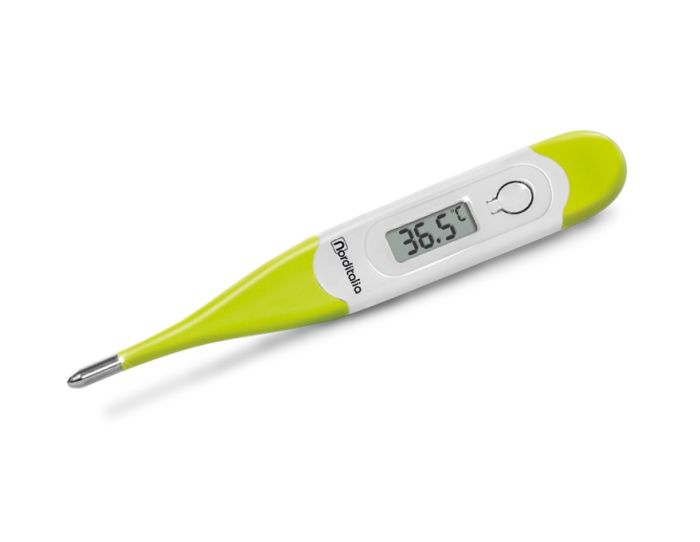 Norditalia Electronic Thermometer Fever Alarm Beeper & Flexible Tip Green Colour 1Pcs