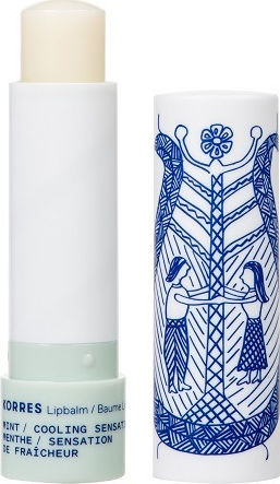 Korres Lip Balm Mint Cooling Sensation Moisturizing Lip Care With Mint For A Cooling Sensation, 4.5G