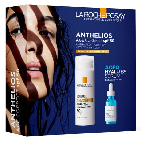 La Roche Posay Anthelios Set Age Correct Spf50 50ml + Hyalu B5 Serum 10ml