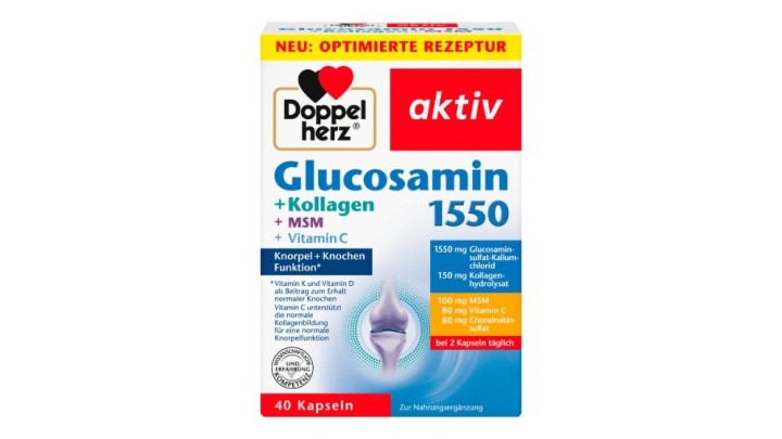 Doppelherz Glucosamin 1550 + Kollagen + Msm + Vitamin C, 4