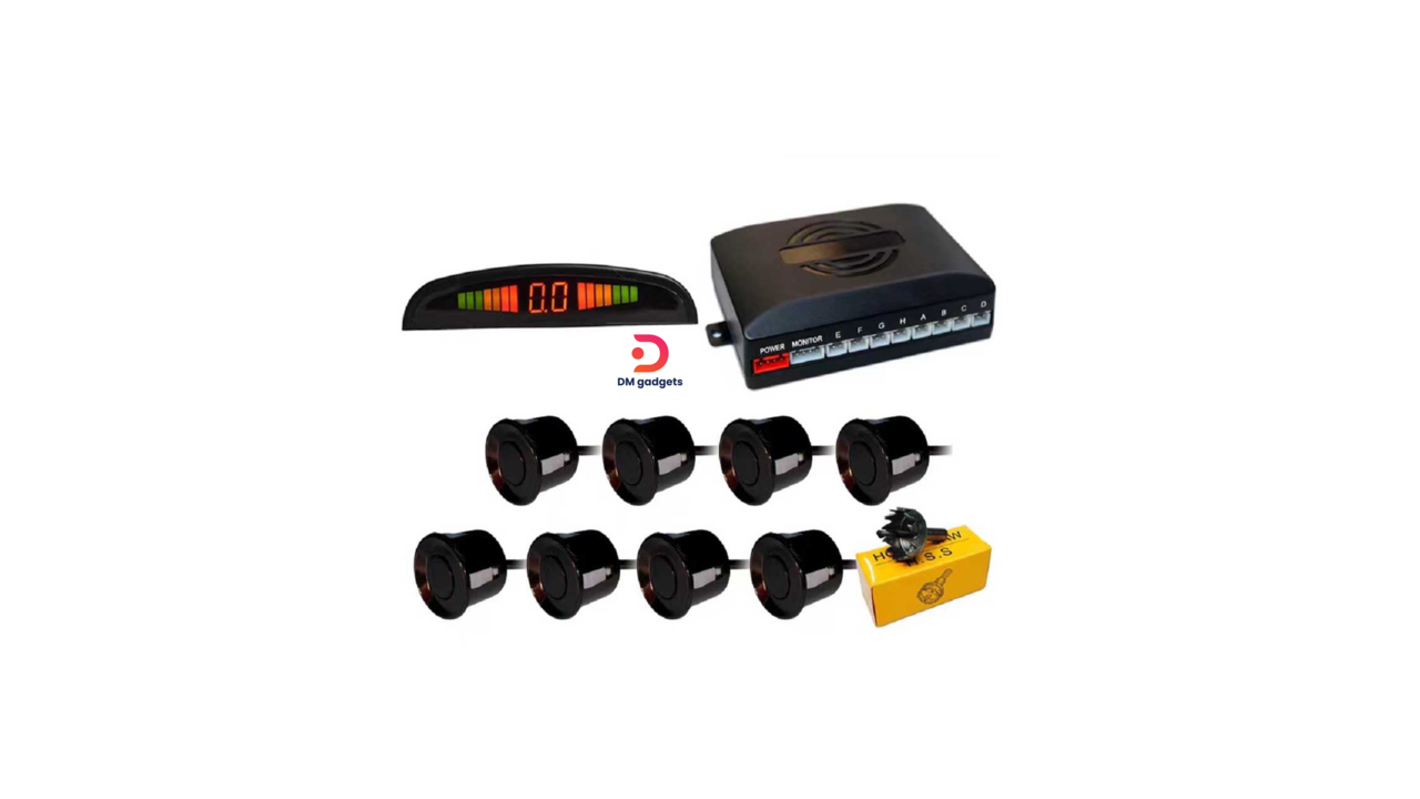 624E#DM®2181 Parking Sensors 8pcs – Only Screen – Black