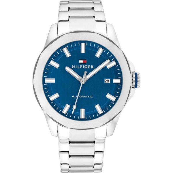 Tommy Hilfiger Automatic with Date Men Lars Blue Wrist Watch