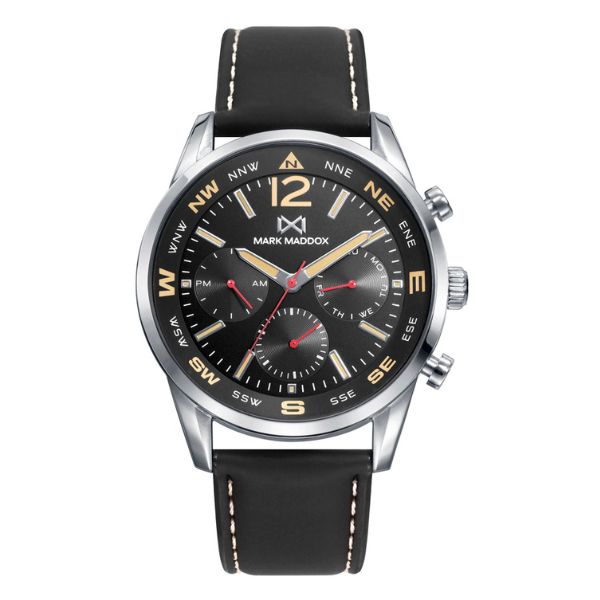 Mark Maddox Mission Wrist Watch Multi Stainless Steel Strap Man Mm