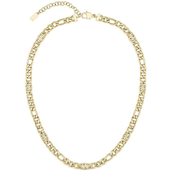 Hugo Boss Jewellery Adjustable Gold colored stainless steel necklace