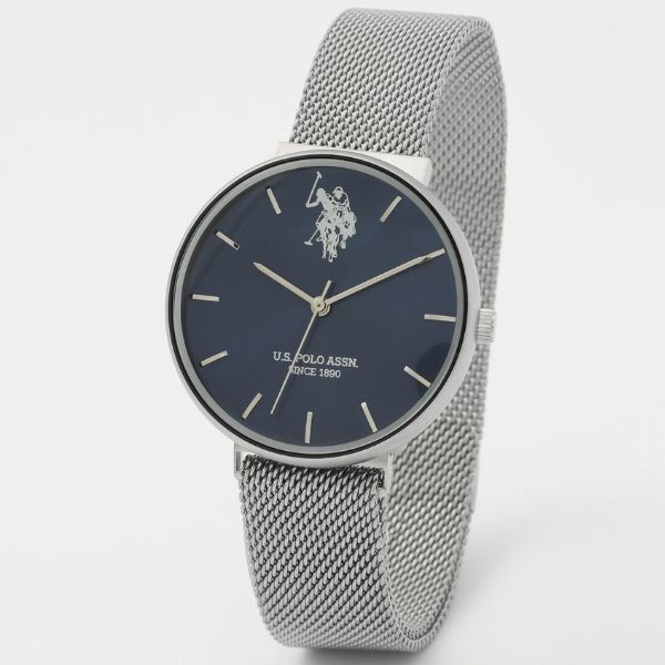U S Polo Assn Men's Wrist Watch Silver