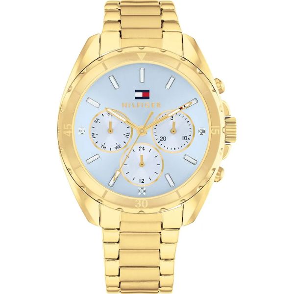 Tommy Hilfiger Stainless Steel Wrist Watch with day-date and 24h dial