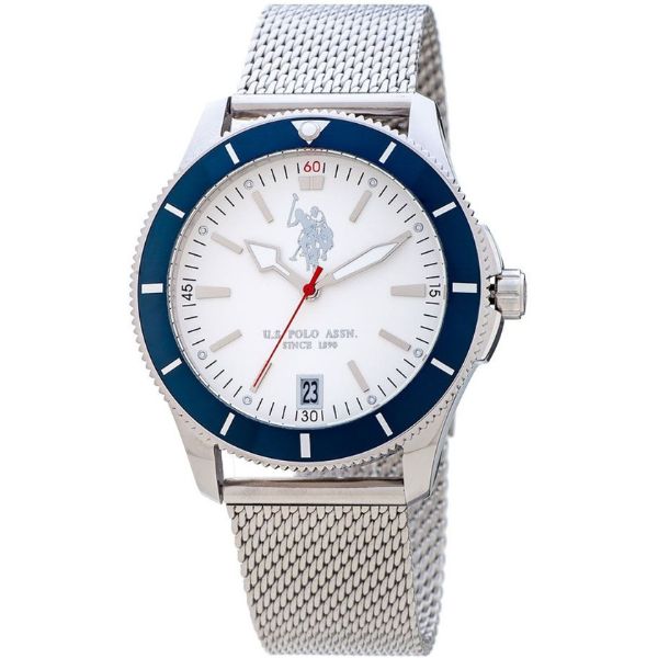 U S Polo Assn Men's Wrist Watch White