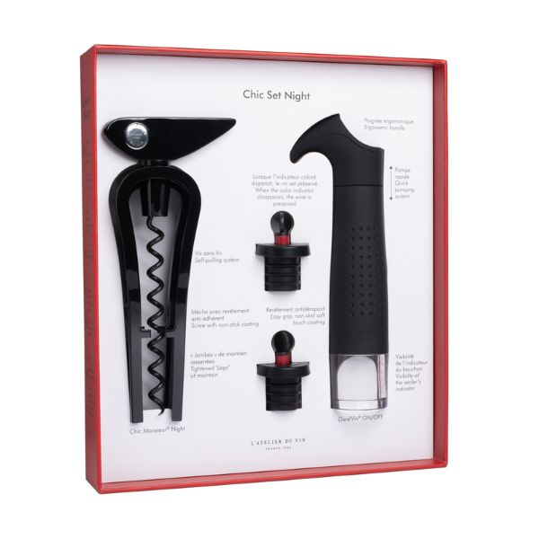 Chic Set Night Rotationary corkscrew