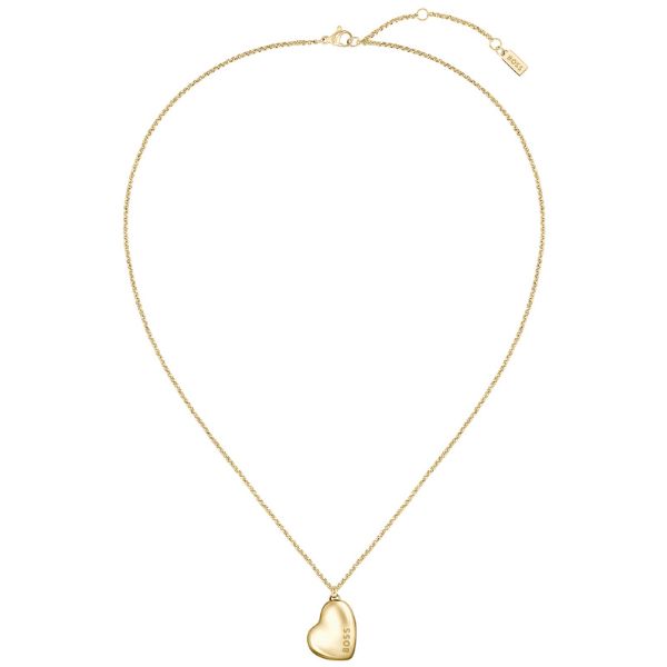 Hugo Boss Jewellery Ladies Honey Heart Gold Plated Necklace