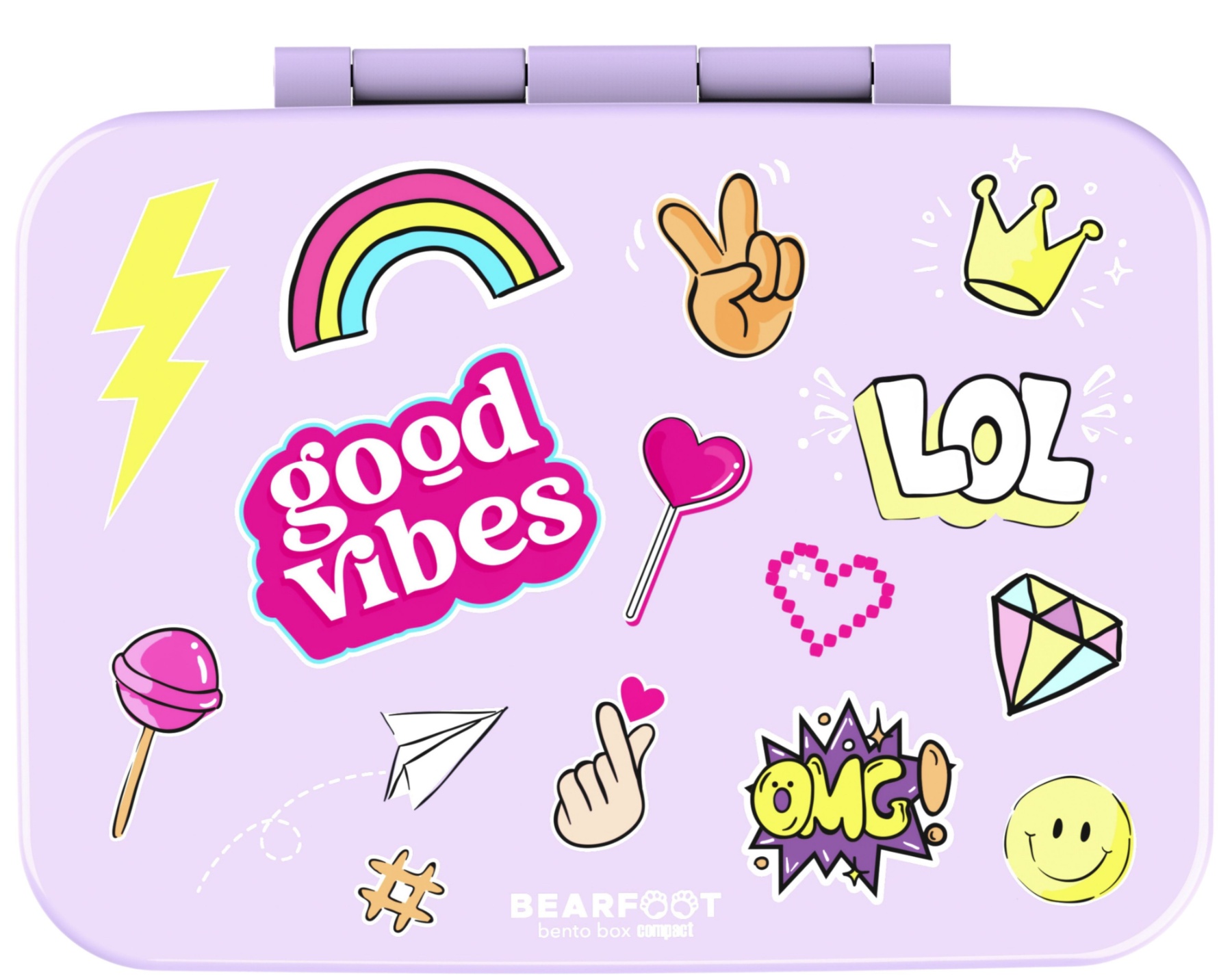 Lunchbox with Compartments - Stickers