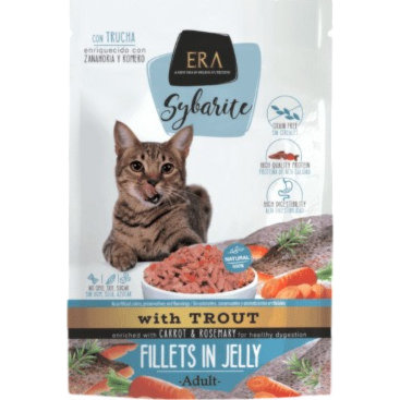 Era - Sybarite Adult Fillets in Jelly Trout with Carrot & Rosemary 85g